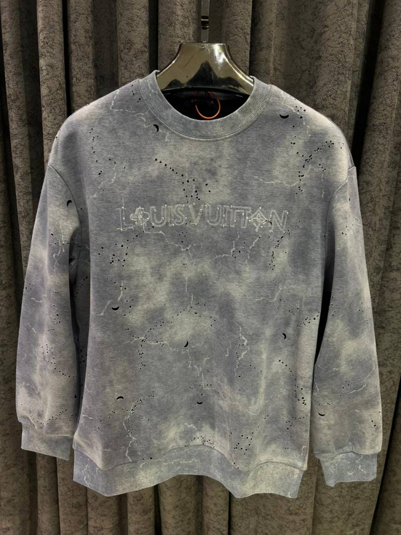 v-uitton imported sweatshirt store article grey