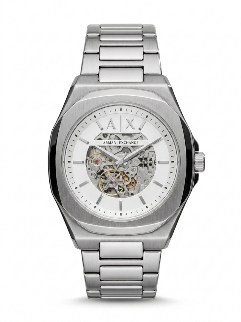Arma_i Exchange Ax2418 Hampton Automatic Silver-White