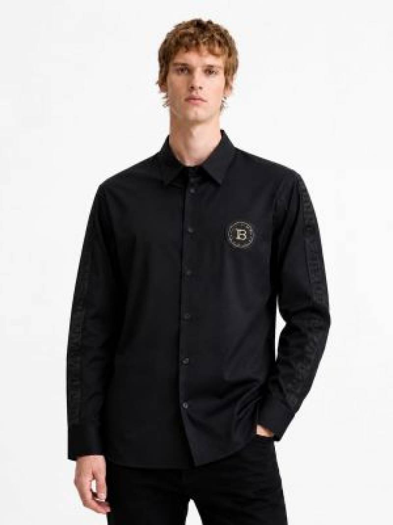 BALMAN IMPORTED STORE ARTICLE SHIRT BLACK