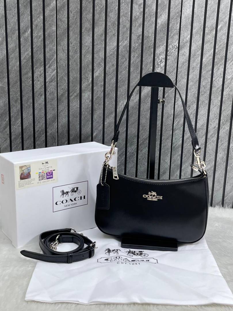 Coach Teri Black ShoulderBag With OriginalBox DustCover