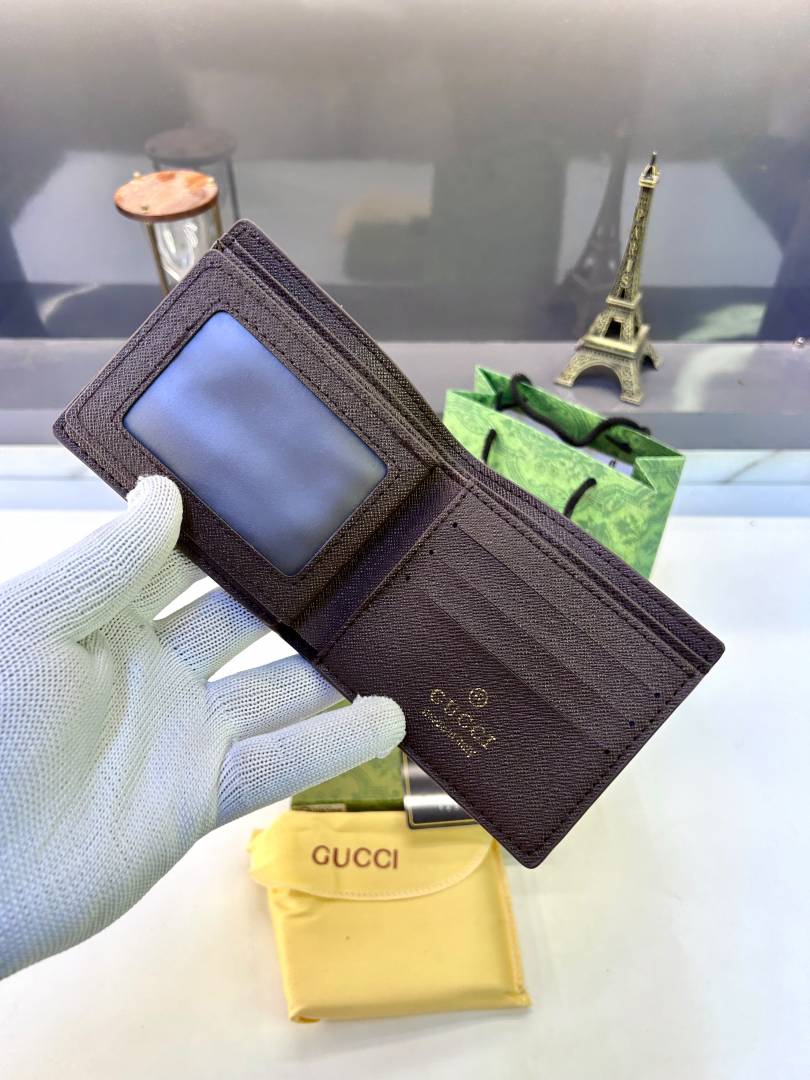 Guchi Ten Brown Premium Quality Wallet Fa 869