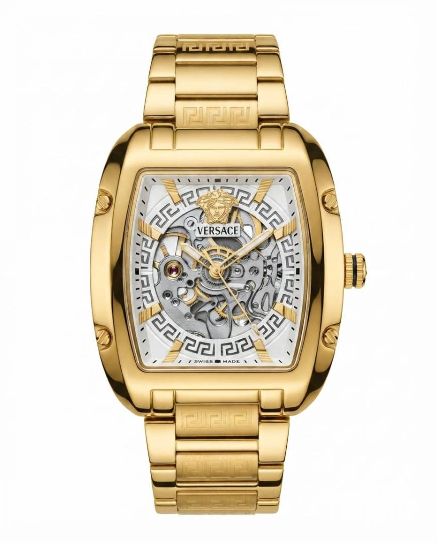 Versace_e Dominus Sktl Men Automatic Gold white Dial