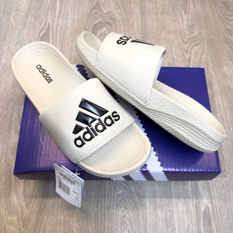 Adiddas Hyper Boost Premium Beige Black Slides SE12