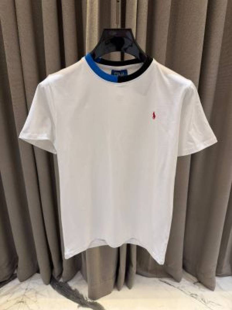 Ralp Lauren Chest Logo Round Neck T-shirt White