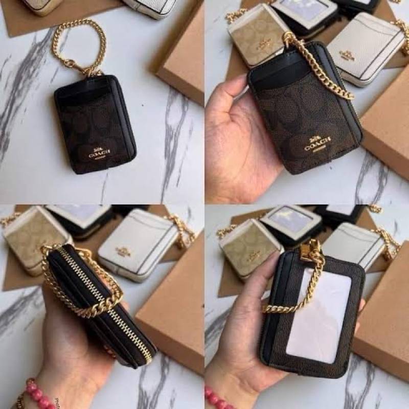 Coacch_CC-3_Zip_Card_Case_Mini_Wallet_With_Original_Box