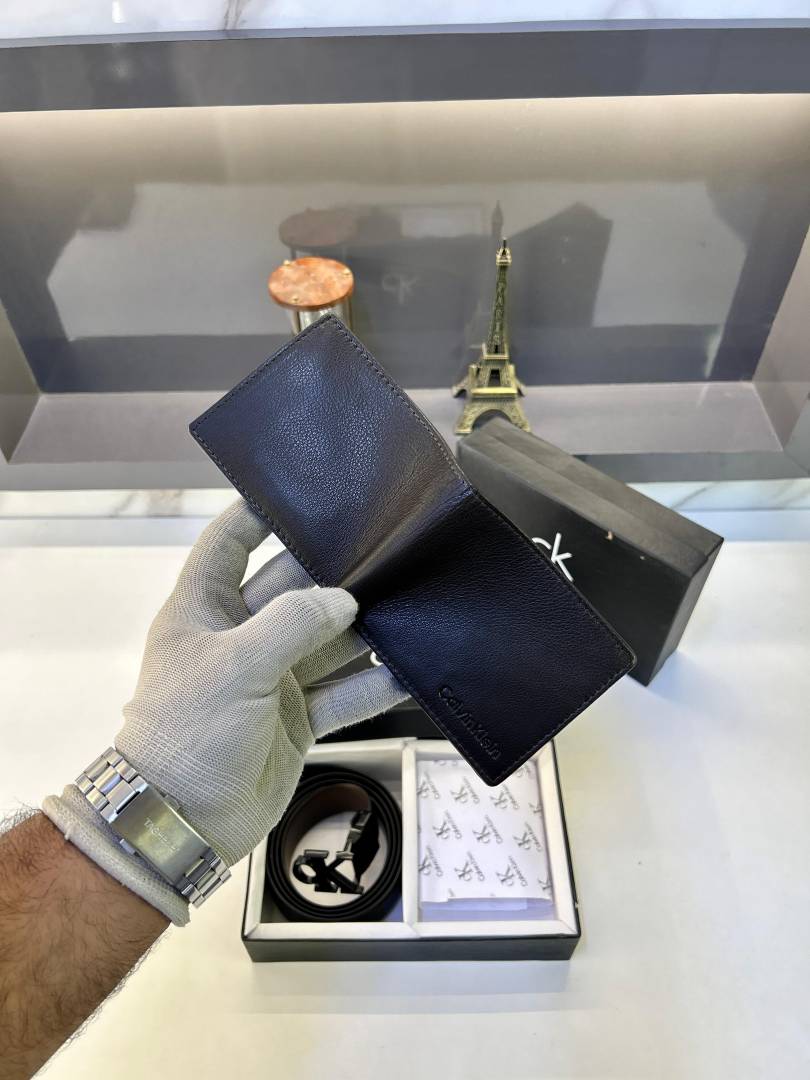 Ck_Calvin Brown Wallet & Belt Combo Fa 397
