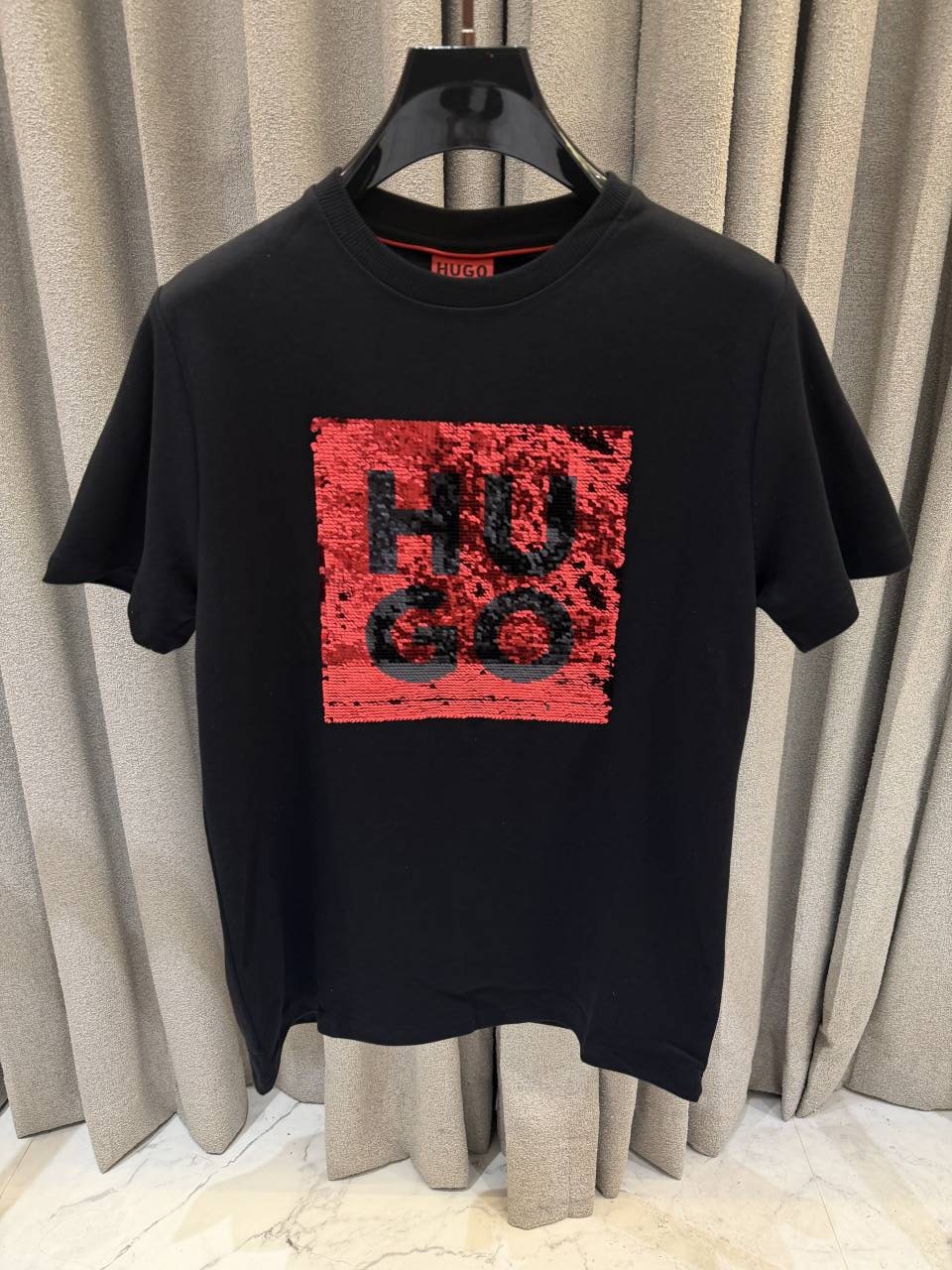 Boss Premium Round Neck Gliter Tshirt