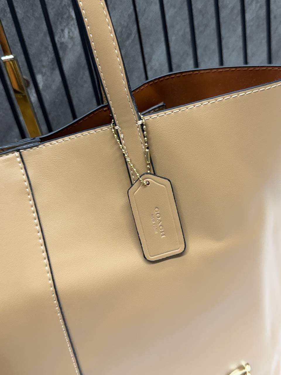 Coach Beige North Tote With DustCover & Pouch