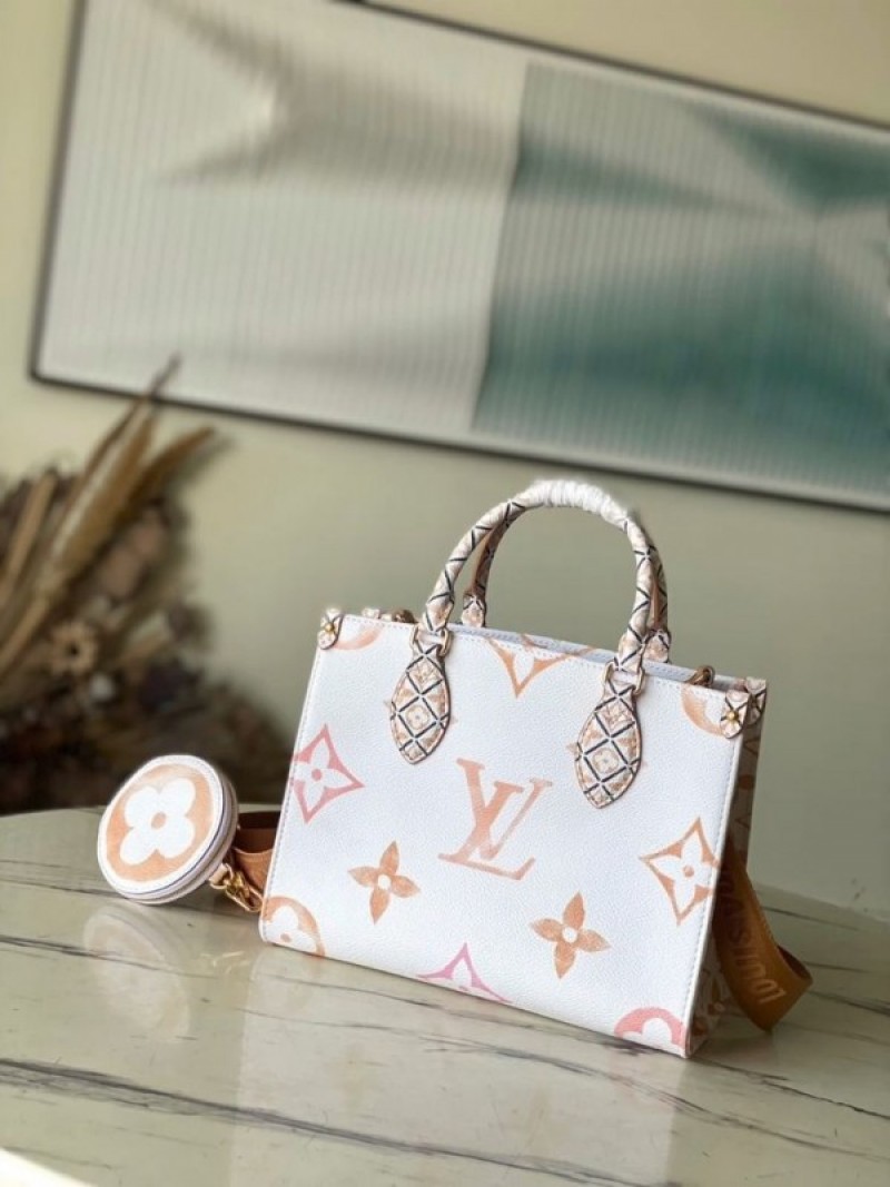 Louis Vuitton_LV M22976 On The Go Pochette With OG Double Box & Dust Bag - Coin Pouch (White Brown - 622) video