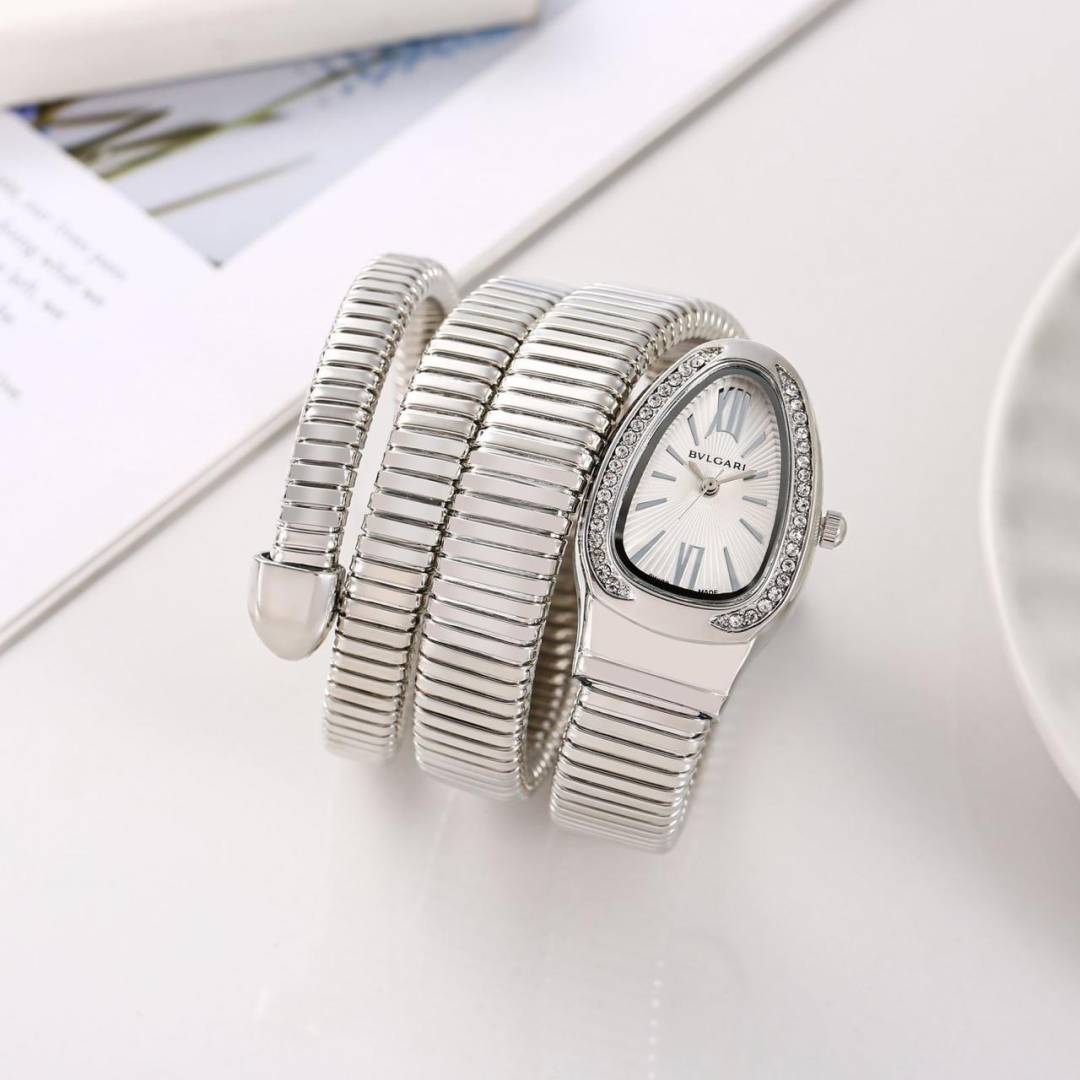 Bvlgari Serpenti Snake Silver-White