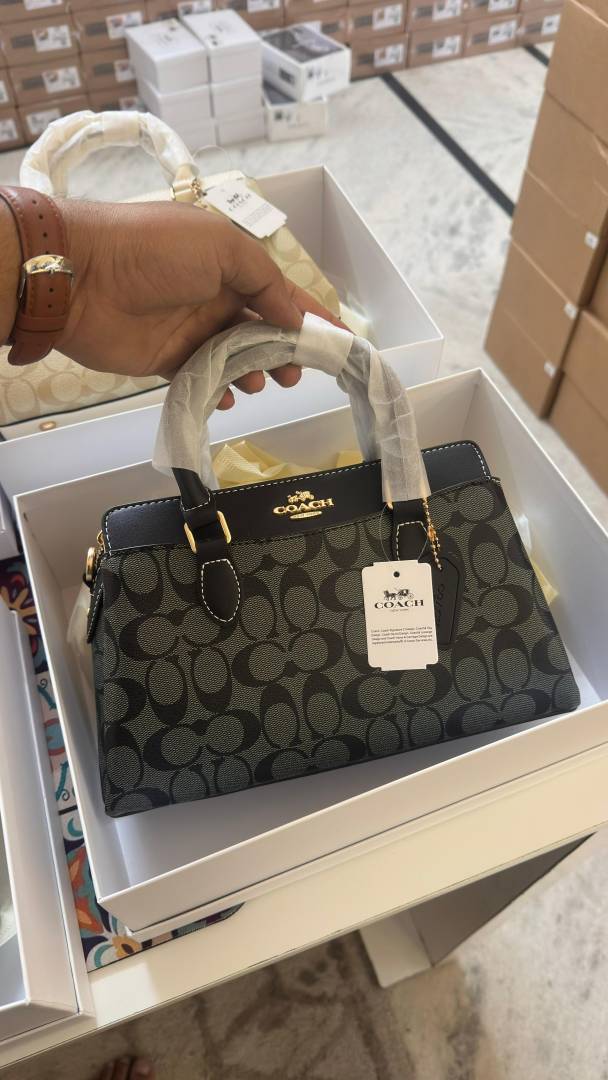 Coacch_Black-Black_Darcie_Medium_Satchel_Bag_With_DustCover