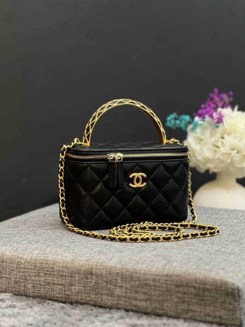 Chennel_Top_Handle_Vanity_Bag_With_OriginalBox