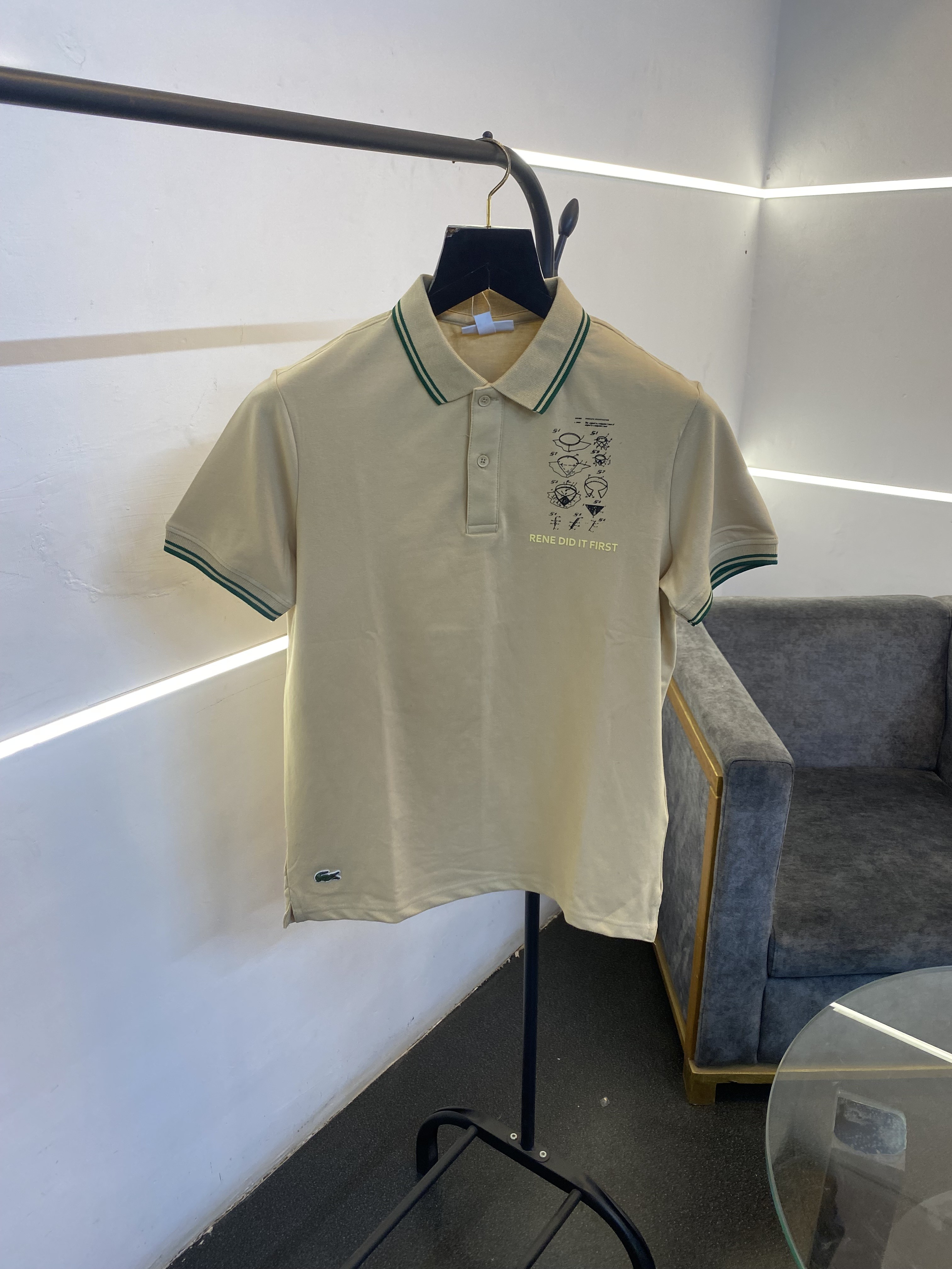Lacoste imported polo tshirt beige video