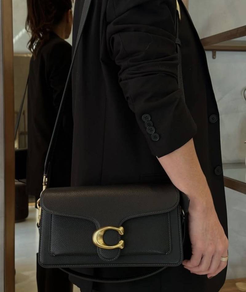 Coacch Tabby 26 Black Shoulder Crossbody Bag With Original Box 2 Belt (Short Long)