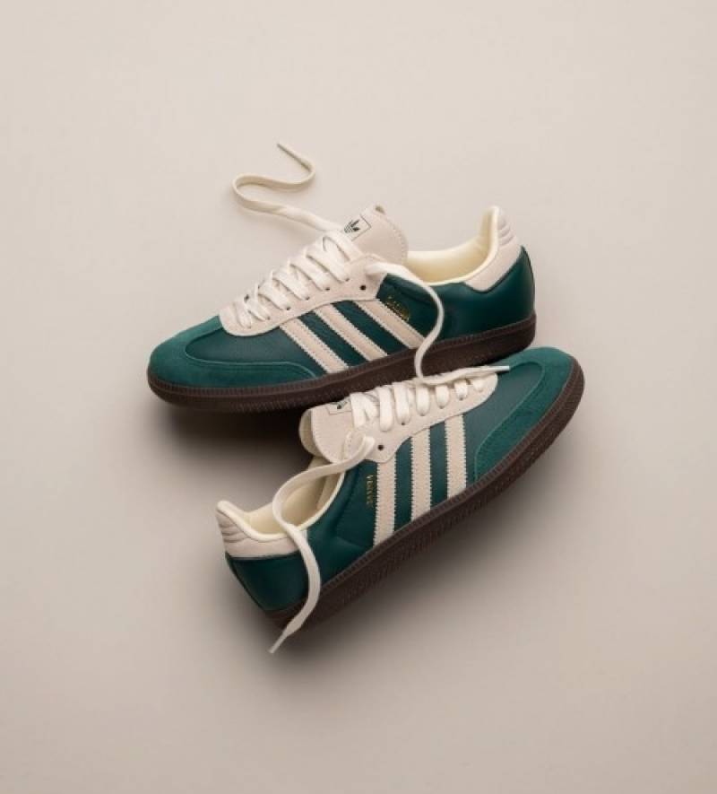 Adiddas samba og collegiate green cream white