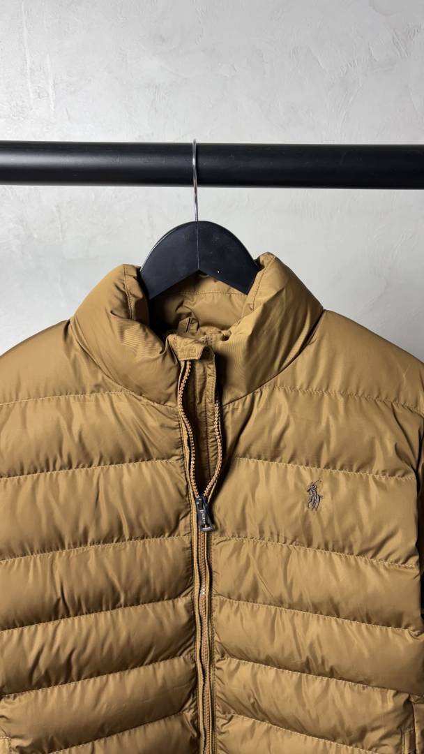 Ralp_ Polo  laure_n quilted puffer jacket tan 1011