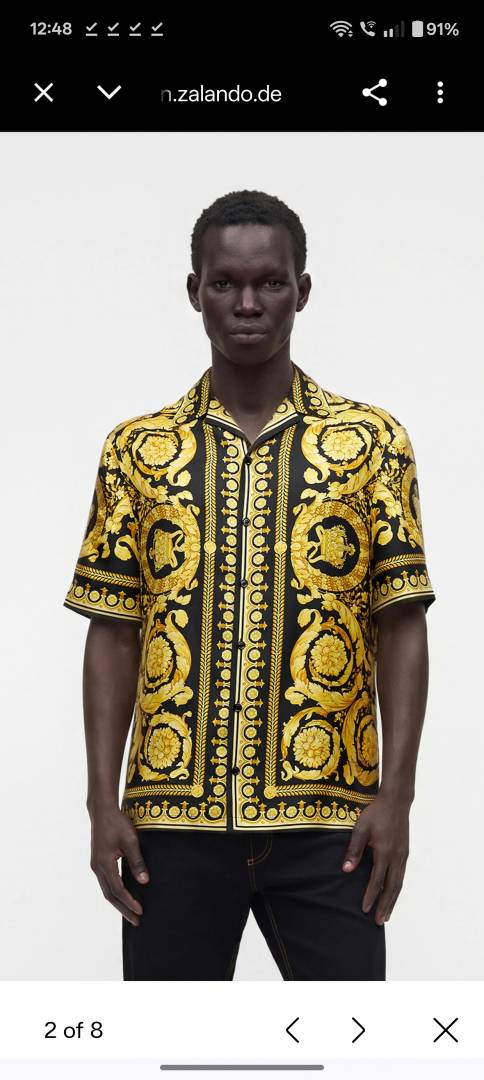 Versac-e IMPORTED STORE ARTICLE PREMIUM PRINTED SHIRT