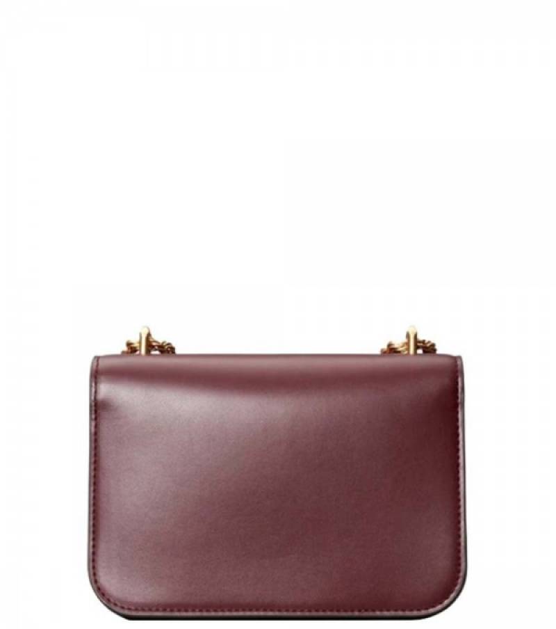 Tory564 Burch Eleanor Premium Quality Shoulder Bag With OG Box & Dust Bag (Wine - 564)
