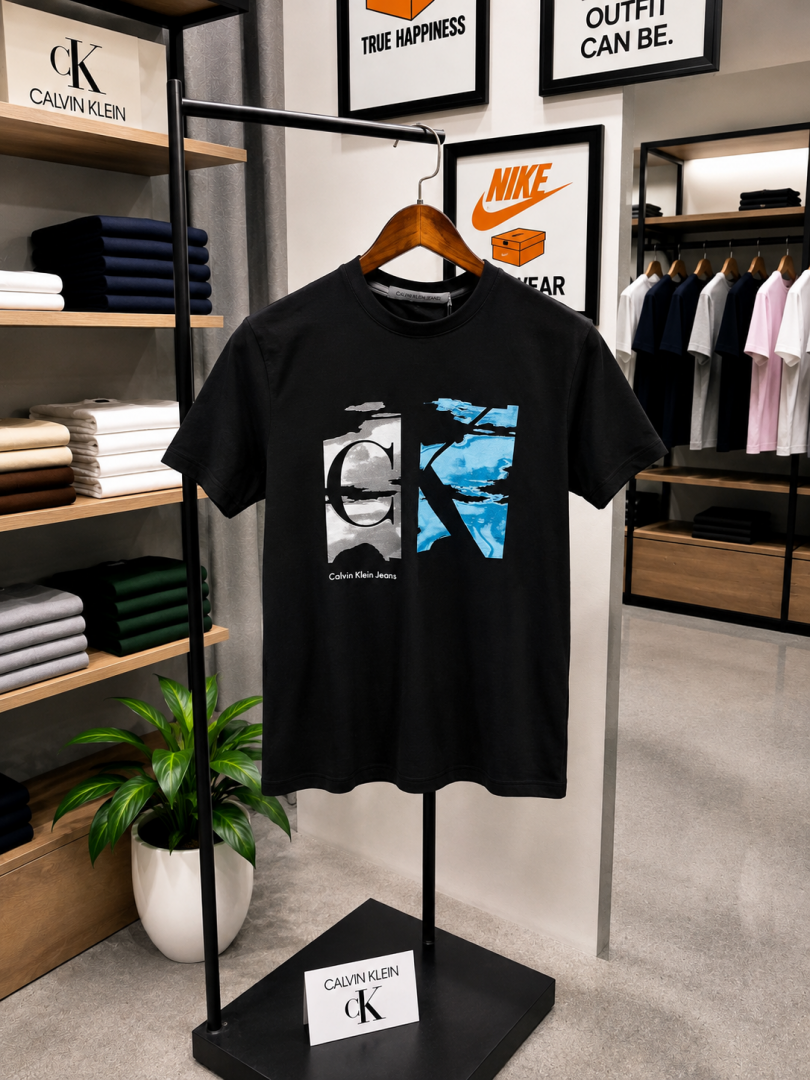 Calvin klei imported round neck tshirt black