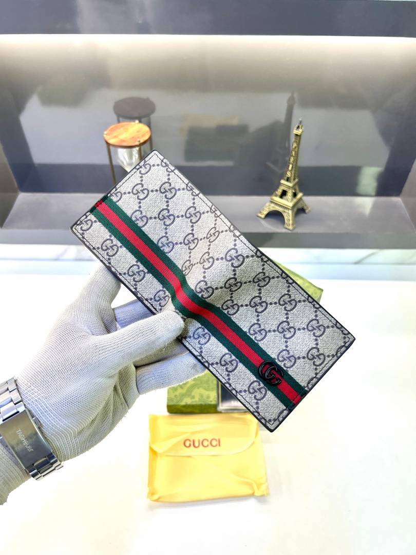 Guchi Light Brown Premium Quality Wallet Fa 639