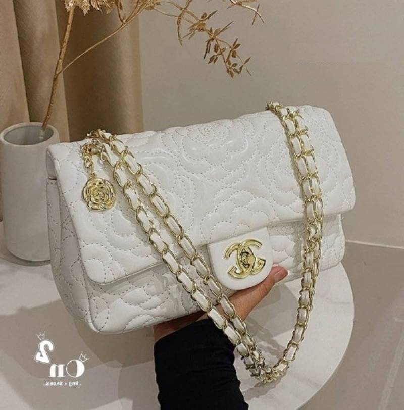 Channel Camellia Premium Limited Edition Bag With OG Box & Dust Bag (White - 1209)
