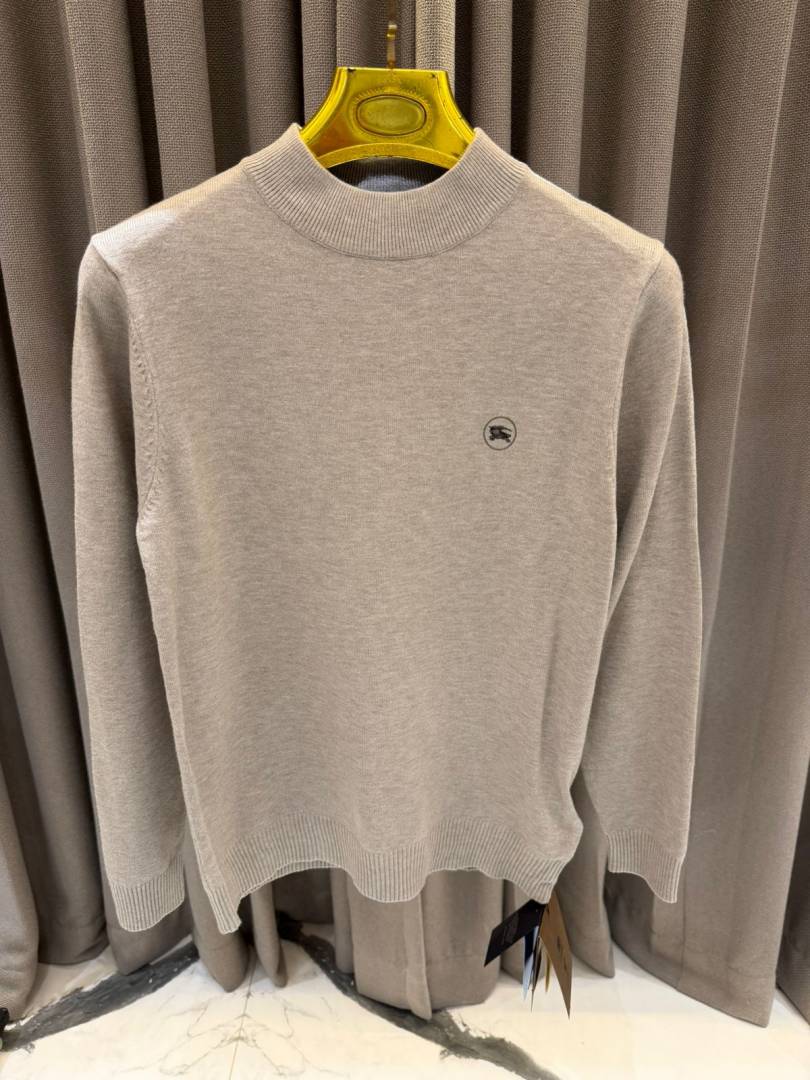 Burbery Chest Logo Sweatshirt Beige