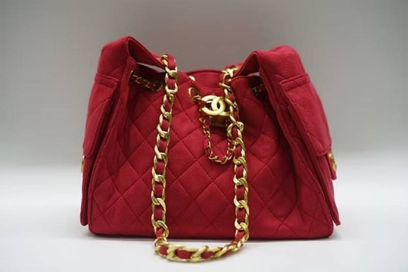 Channel Classic Hobo Premium Handbag Bag With OG Box & Dust Bag (Red - 1159)