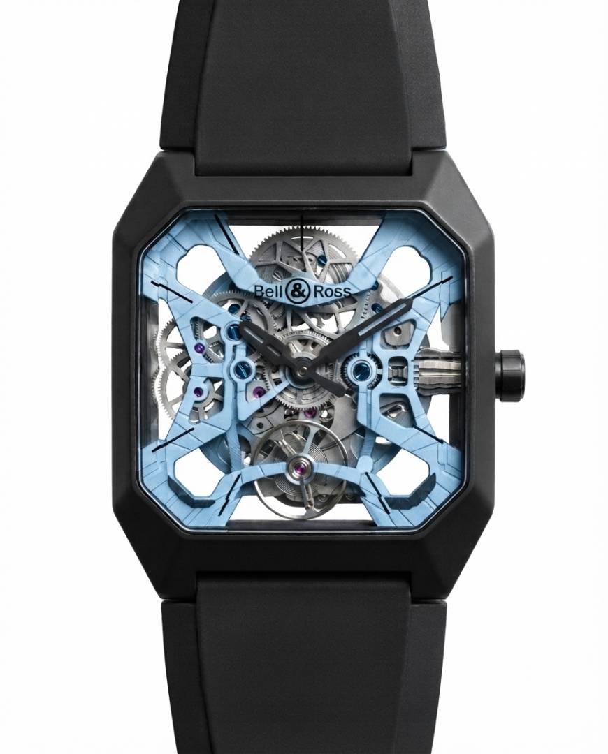 Bell&Rose BR03 Cyber automatic Black  Sky Blue Dial