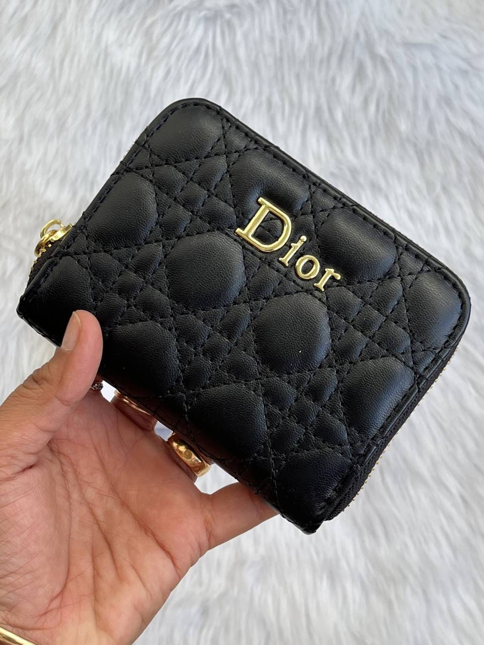Diyor_103_Black_Mini_Zippy_Wallet_With_OriginalBox