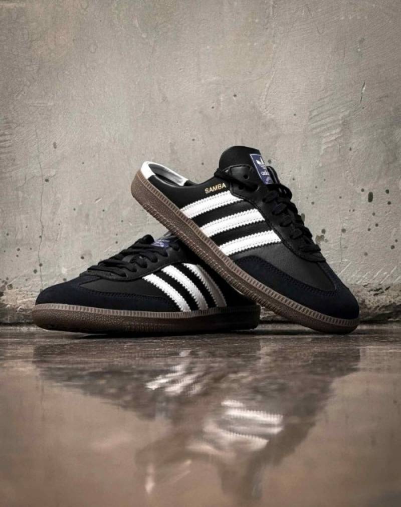 Adidaas Samba Mule Black White 703