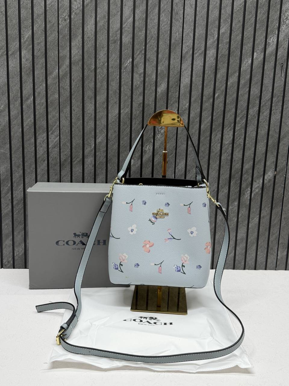Coacch Bucket Floral Print With Original Box & DustCover
