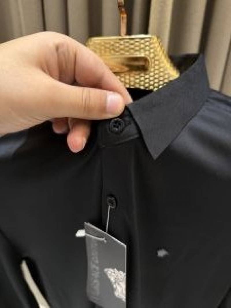 Versac_e Imported Stichless Black Korean Shirt