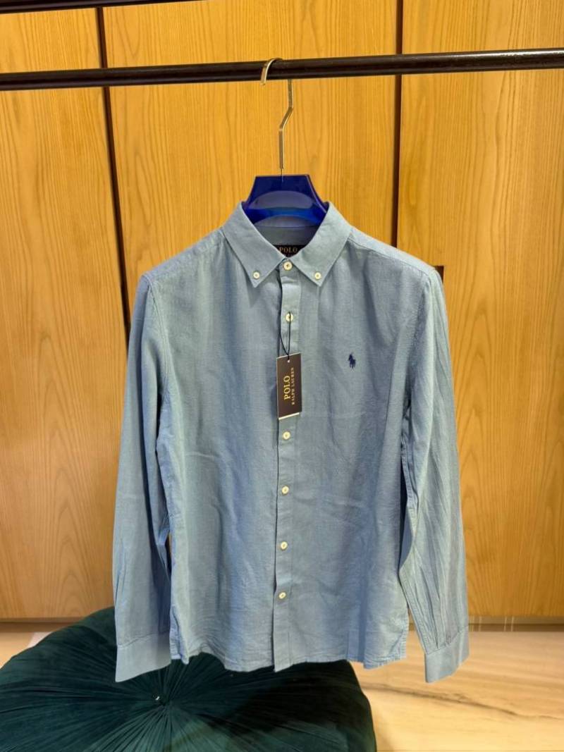 RALPx-H L-AURENx P-OLO IMPORTED STORE ARTICLE SHIRT linen fabric