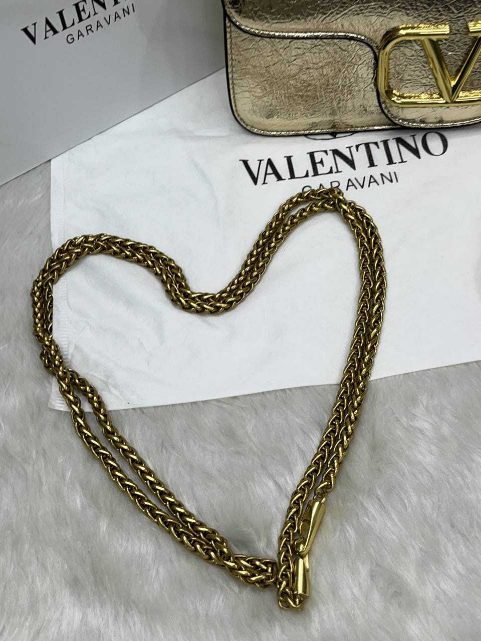 Valentyno_V_Logo_Long_Shoulder_Bag_Clutch_With_Original_Packing