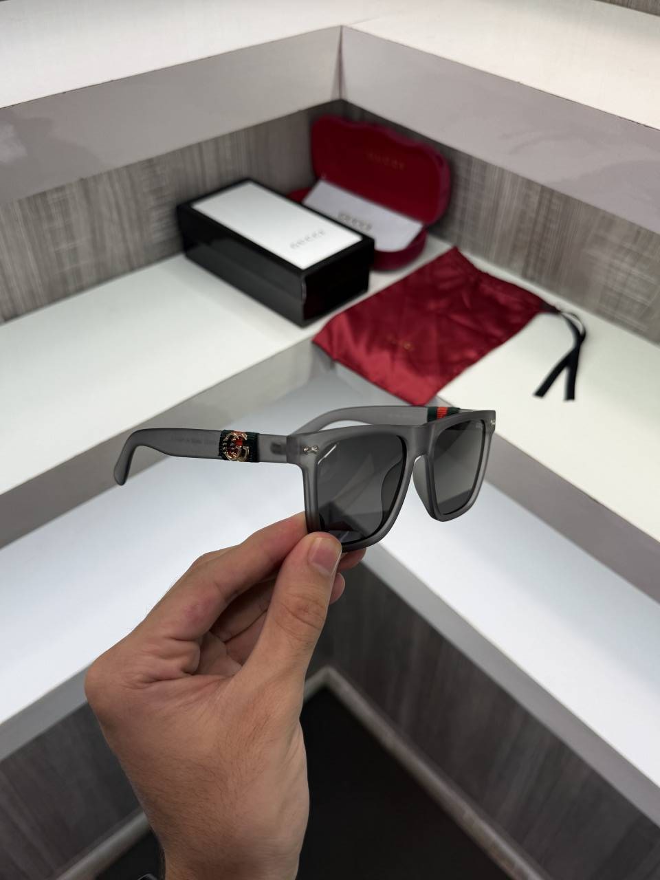 Guchi 1390 Premium sunglass (Grey)