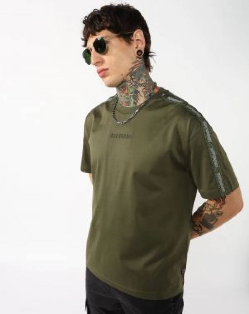 Super Dry Round Neck T-shirt Green