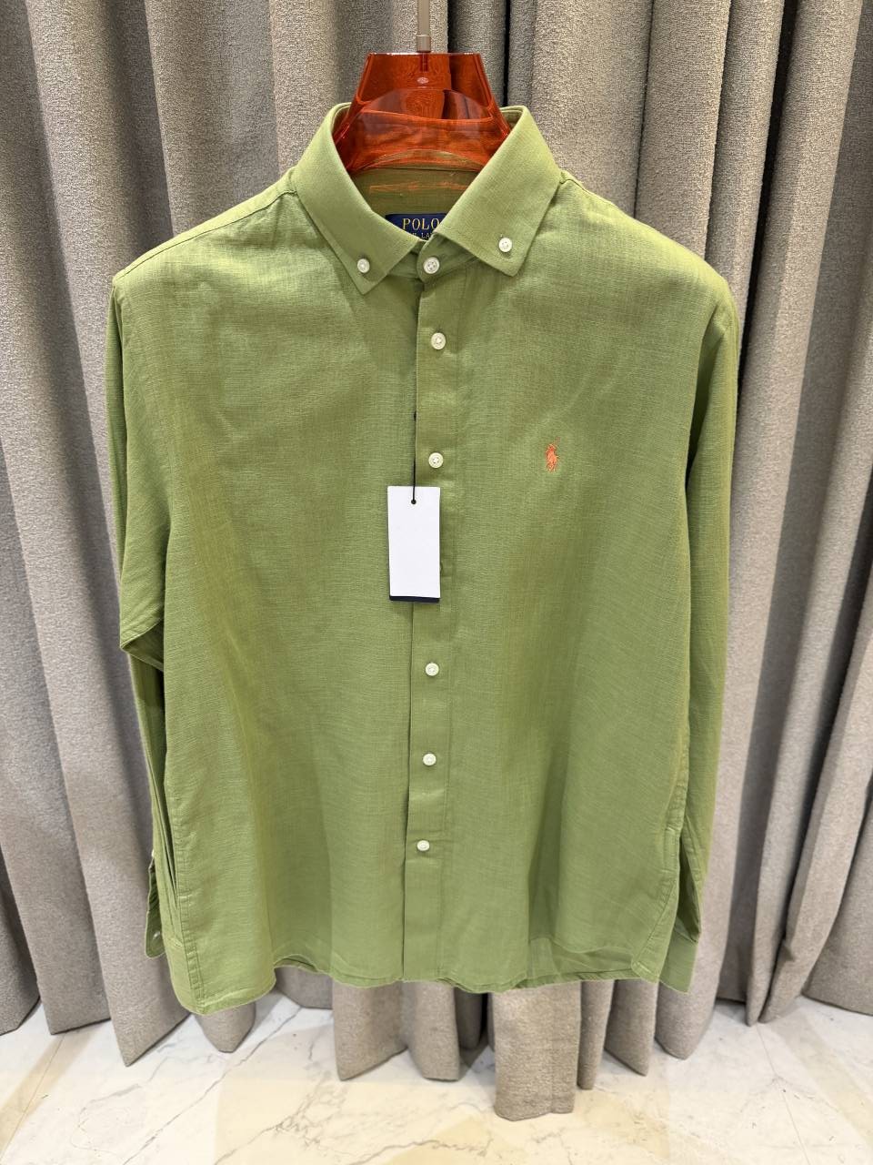 Ralph Lauren Linen Premium Shirt Green