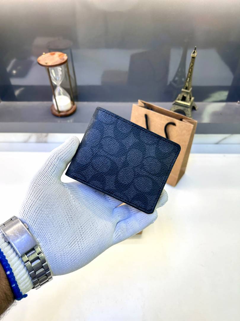 Coatch Monogram Black Wallet Fa 872