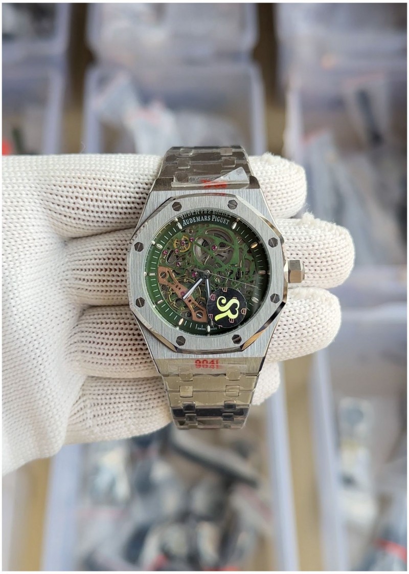 Audemar piguet Royal Oak Skeleton Automatic Steel-Green