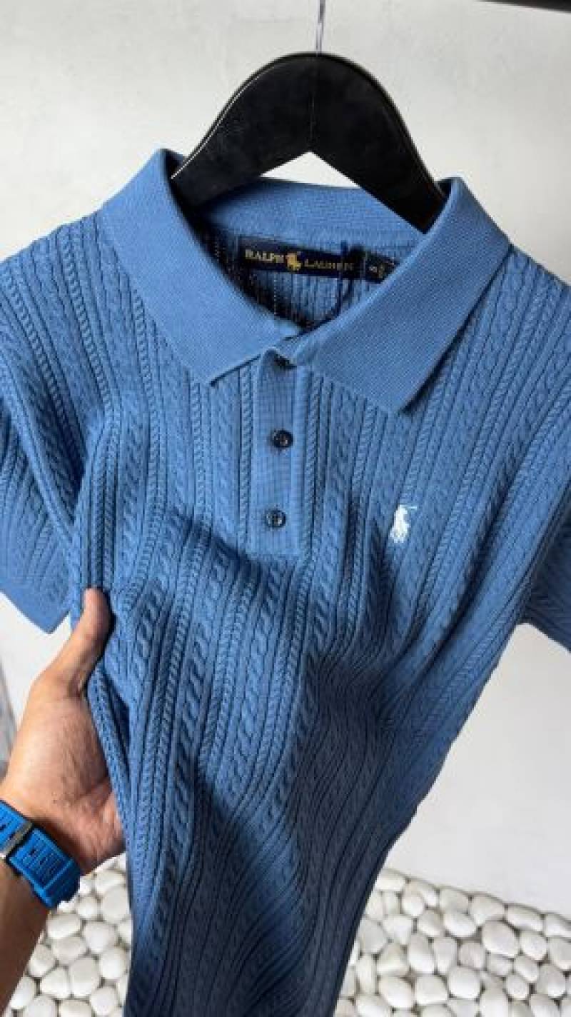 Ralp_ Lauren Premium Knit Polo T-Shirt 2022