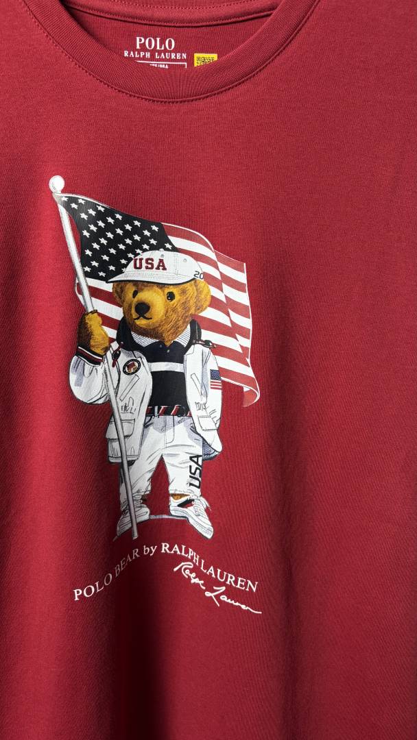 Ralf Lauren Bear Premium Round Neck T-Shirt 1107