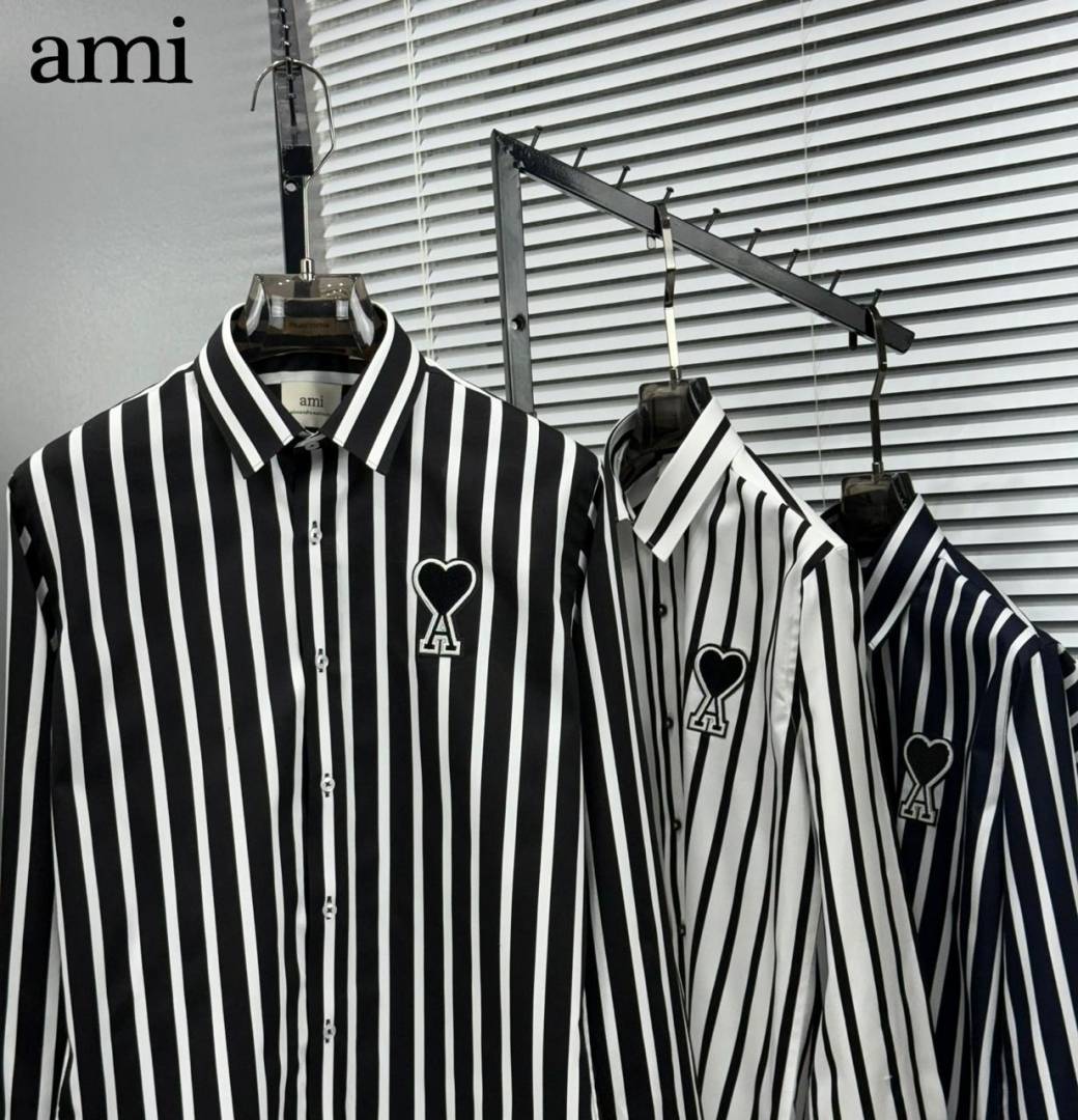 AMI PARIS IMPORTED STORE ARTICLE SHIRT WHITE