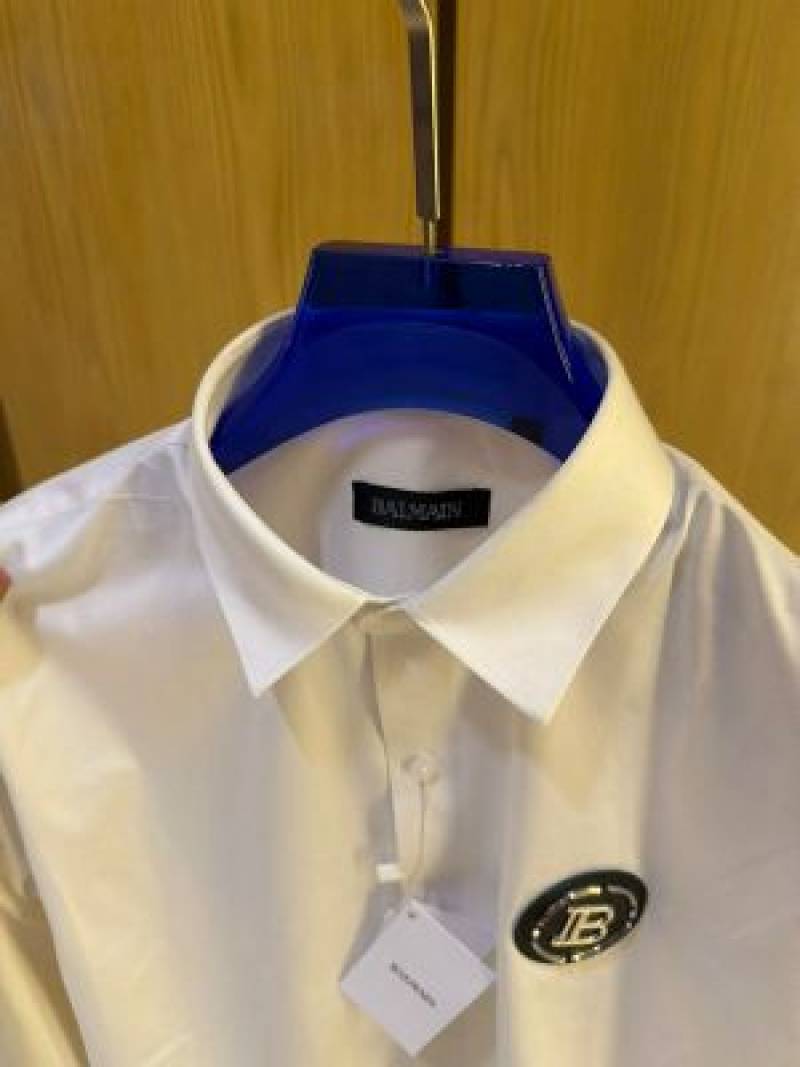 BALMAN IMPORTED STORE ARTICLE SHIRT  WHITE