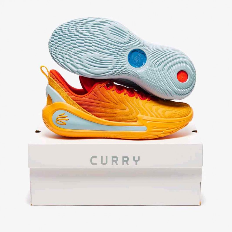 Underr Armour Curry 12Blue CalmBlue AtlantisDark Orange
