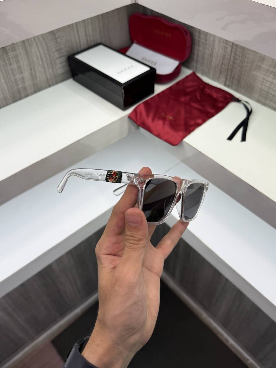 Guchi 1390 Premium sunglass (Ice)