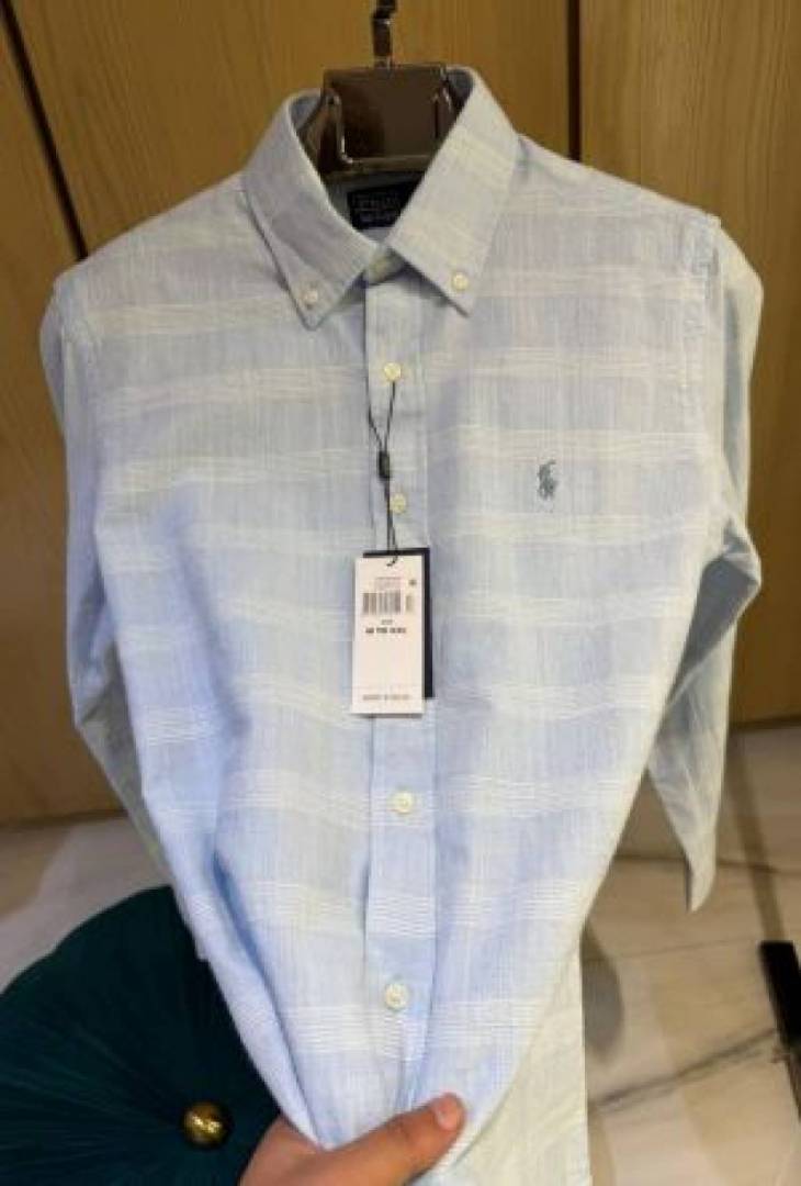 RALP-xH L-AUREN P-OLO IMPORTED STORE ARTICLE SHIRT SKY BLUE