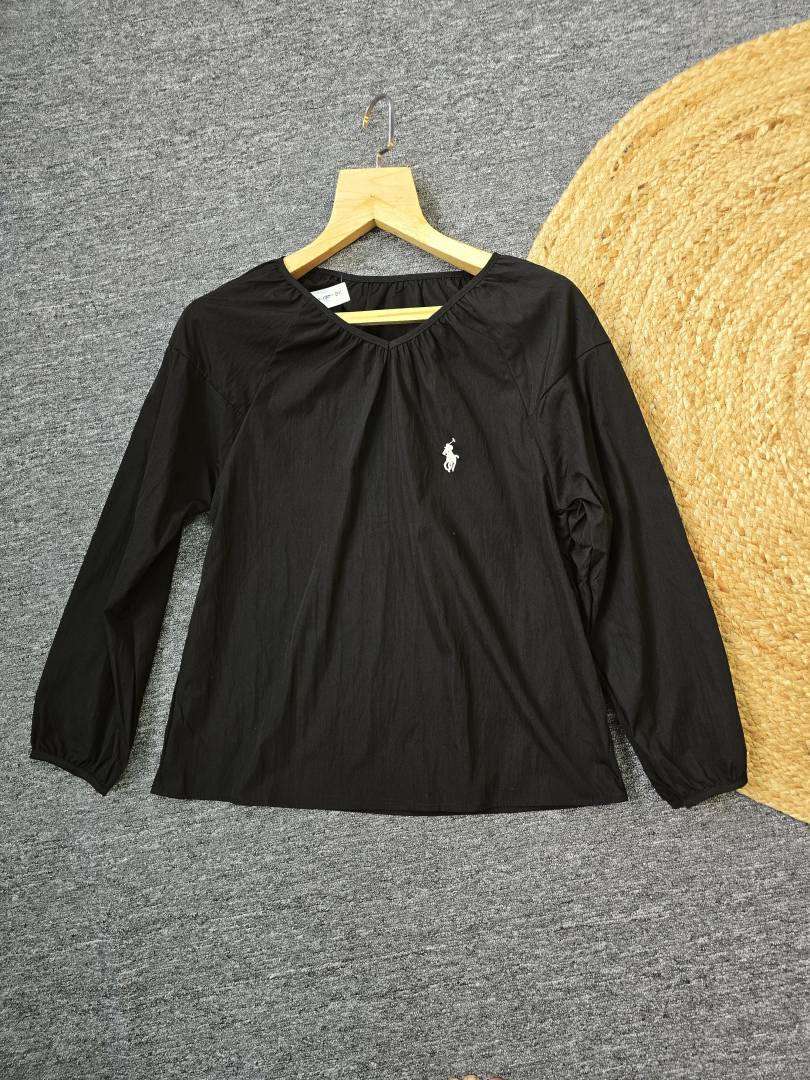 Women RL Full Sleeves Top Black SB170-BK