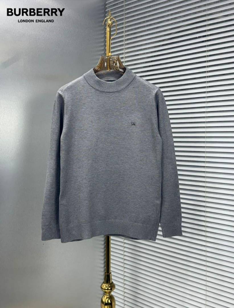 Burbery Chest Logo Sweatshirt Grey