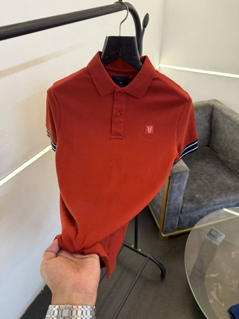 Rarerabbit classic imported polo tshirt red rust sale