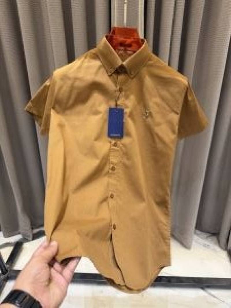 Ralp Lauren Premium Mud Brown Half Shirt
